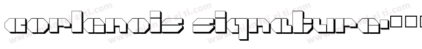 corlenois siqnature字体转换